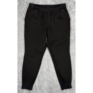 Hylete Joggers Mens L 28" Black Sweatpants Tapered Athletic Gym Workout Casual